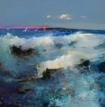 paisaje marino abstracto 011 Pinturas al óleo